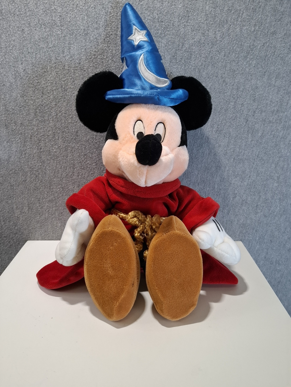 Disney Sorcerer Mickey Plush - Blue Hat, Red Robe, Black Ears